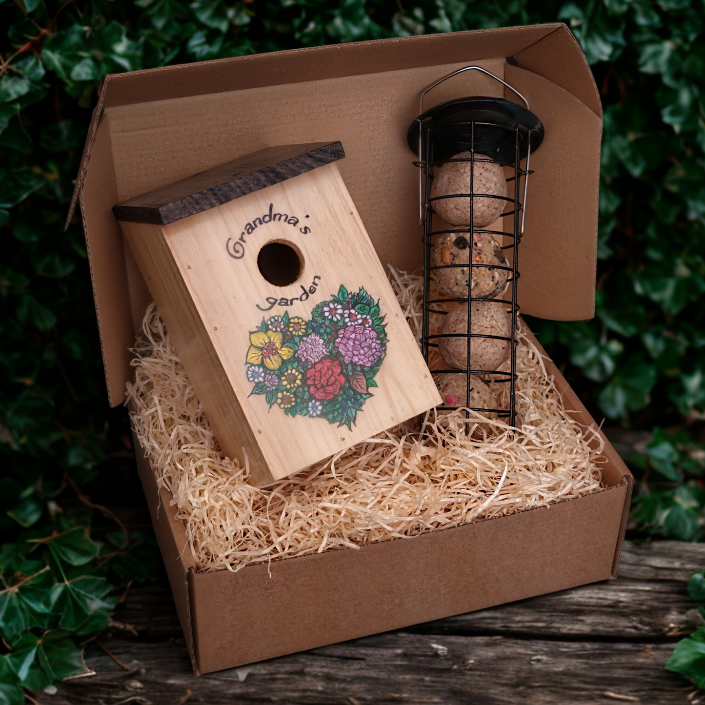 GRANDMA'S GARDEN BIRD HOUSE GIFT SET