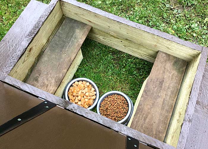 CAT PROOF HEDGEHOG FEEDING STATION