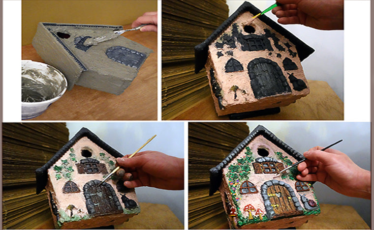 SCULPTED WHIMSICAL HOUSE