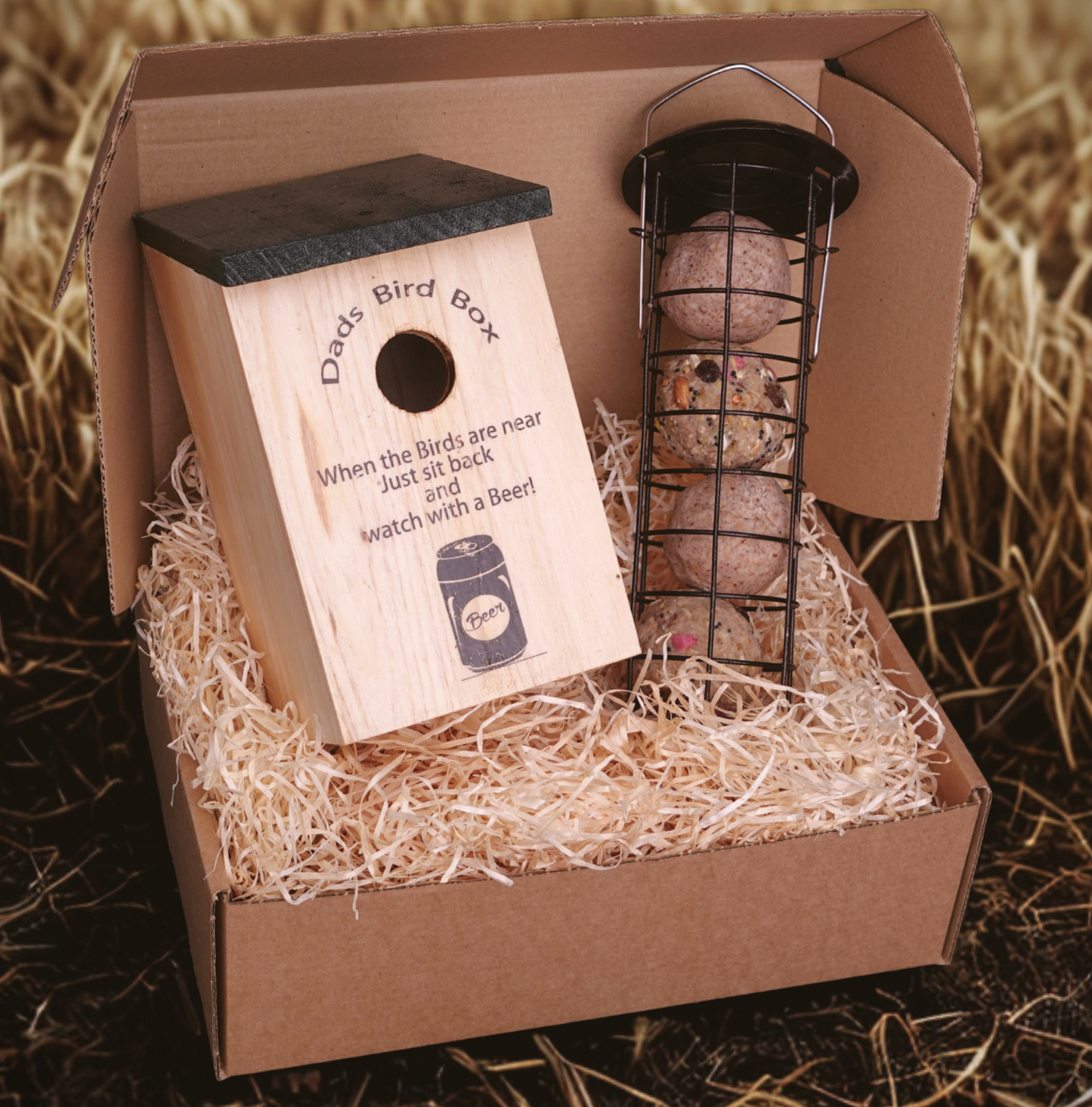 DAD'S BIRD HOUSE & FEED GIFT SET