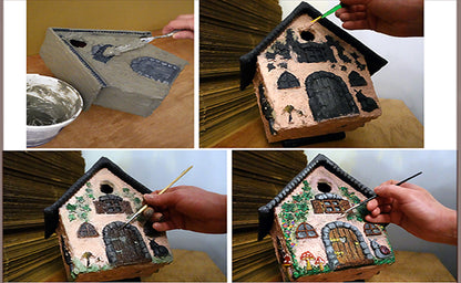 SCULPTED WHIMSICAL HOUSE